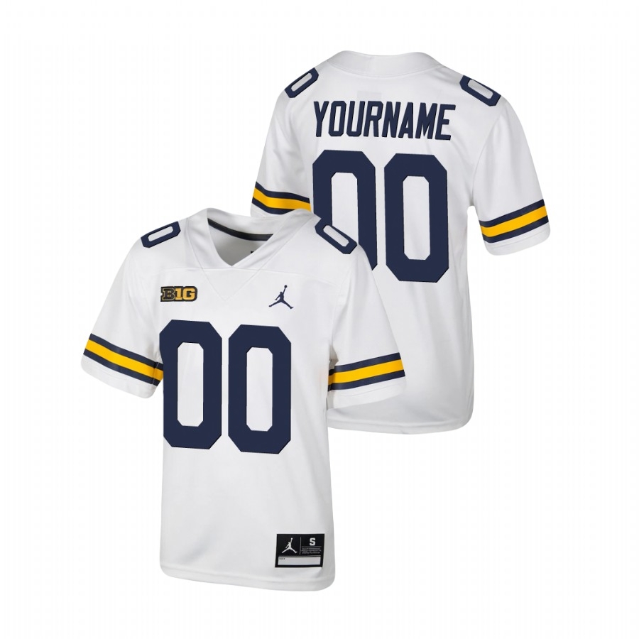 Michigan Wolverines Youth NCAA Custom #00 White Untouchable College Football Jersey QHJ2049GZ